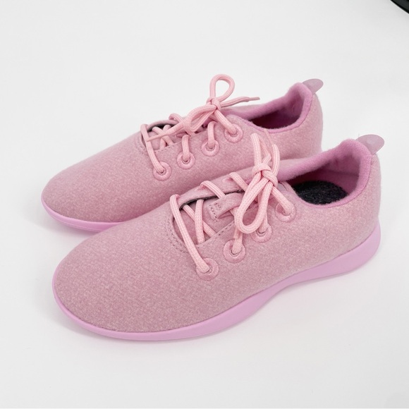 Allbirds Girls Smallbirds Wool Runner Sneakers Pink Shoes Kids - Picture 3 of 12